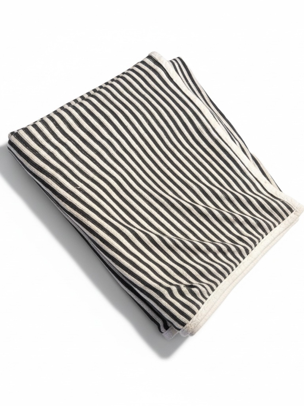 Pottery Barn Kids Black and White Striped Throw